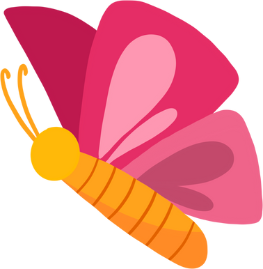 BUTTERFLY ANIMAL ILLUSTRATION FOR CHILDREN PRESCHOOL